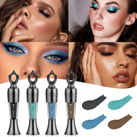 Black Eye Liner Powder Eyeliner Makeup Long-Lasting Waterproof