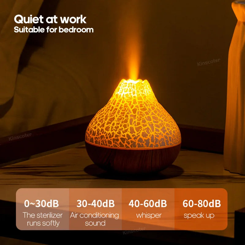 Creative Volcano Air Humidifier Desktop Electric USB Humidificadore Water Mist Diffuser Purifier Air Freshener
