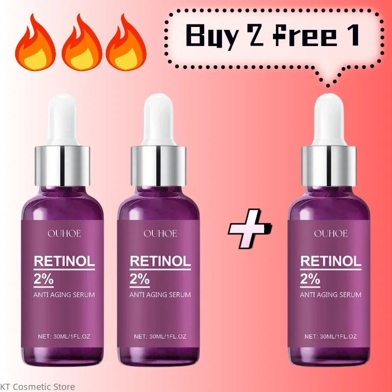 Facial Retinol Serum Whitening Moisturising Fade Fine Lines Anti Wrinkle Anti Ageing Rejuvenate Your Face Korean Cosmetics 30ml
