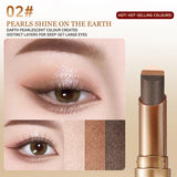 O'CHEAL Three Color Eye Shadow Stick Gradient Delicate Shiny Waterproof Glitter Eye Shadow Waterproof Long-Lasting Eye Cosmetics