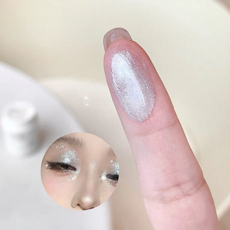 Pearlescent Diamond Liquid Highlighter Contour High Gloss Finish Luminizer Makeup Gel Face Body Brighten Glitter Natural Contour