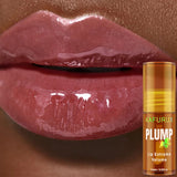 1PC Ginger Lip Balm Turmeric Lip Plumper Oil Radiant Fuller Lips for Smoother,Plumping Lip Volumizing Serum Sexy Lip Makeup