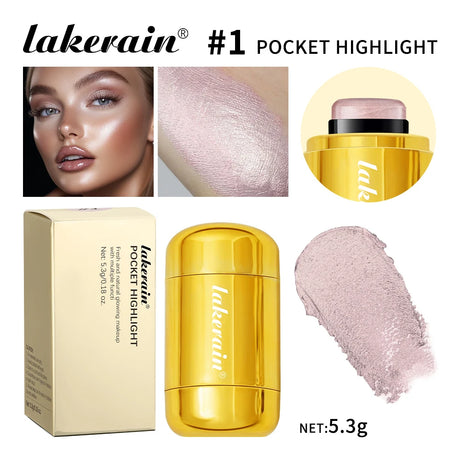 4Colors Highlighter Stick Brightening Skin Tone Contouring Natural Stereo Concealer Blush Multi-Purpose Stick