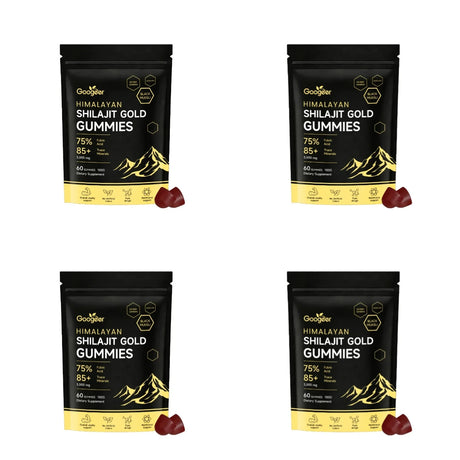 Himalayan Shilajit Gold 60 Gummies Minerals Formula Supports Energy Boost & Body Vitality Natural Nutritional Dietary Supplement
