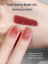 MIANEL 10ML Pure Desire Blush Jelly Gel Nail Polish 2026 New Ice Clear Nude Clear Nail Polish Pink Nails 1-9pcs