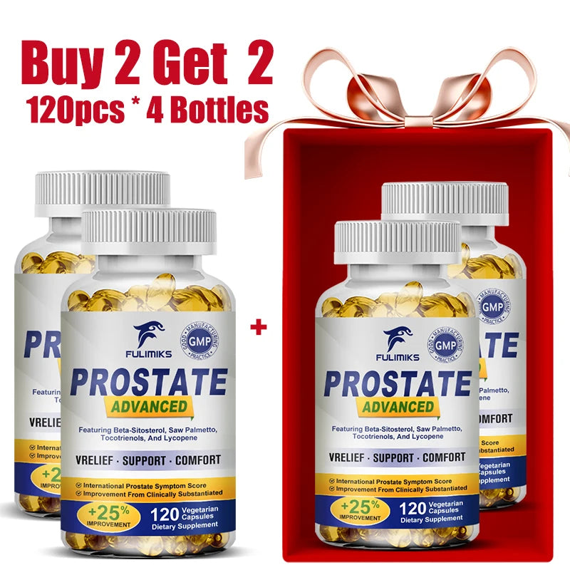 Premium Prostate Health Capsules, Supports Healthy Urination, Reduces Inflammation, Enhances Vitality & Comfort, Fast Results