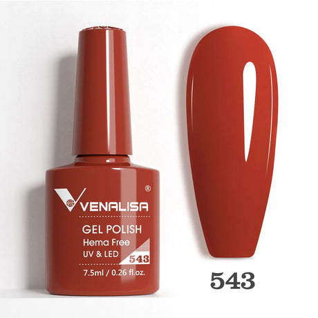VIP5 Venalisa Nail Gel Polish Jelly Color HEMA/TPO FREE Nude Pink Semi Permanent Soak Off UVLED Gel Polish Sparkle Gel Varnish