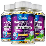 Magnesium Citrate Supplement - Supports Heart, Muscle, Nerve, Bone Health, Promote Energy Metabolism, Gut Digestion