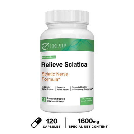 Sciatic Nerve Health Support - Helps Relieve Joint Pain Supports Daily Nervous System, Bone & Nerve Health Balances Inflammation