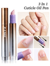 1/2PCS 3-In-1 Cuticle Oil Pen Nail Art Essence Pen Nail Cuticle Remover Pen Dry & Damaged Nails Nourishing Moisturize Nails Care