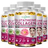 Alxfresh Collagen Peptide Glutathione Biotin Hyaluronic with Complex Vitamins Capsules - Dietery Supplement Gluten-Free