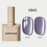 MAYCHAO Glitter Gel Nail Polish 7.3ml Semi-permanent Sequins Shiny Gel Base Top Coat Soak Off UV LED Varnish Nail Art Decoration