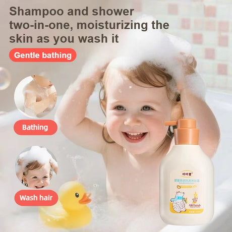 1Pcs 560ml 2 in 1 Shampoo Body Wash Kids Baby Herbal Gentle Penetration Deeply Moisturizing Baby Nourishing Lotion for Children