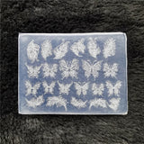 1pc Butterfly Sweater Snowflake 3D Acrylic Mold  Photo Frame  Silicone  Nail Art   Nails DIY  Nail Art Templates Nails  Mold