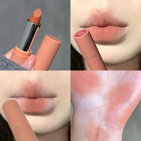 Herorange Sheer Matte Lipstick Soft Texture Non Drying Long Lasting Transfer Proof Natural Tones for All Skin Tones