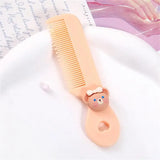 Cartoon Comb Portable Mini Cartoon Baby Rounded Comb Teeth Round Head Smooth Handle Color Toddler's Head Comb for Children