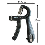 Hand Grip Strengthener Kit Adjustable Counting Gripper Finger Trainer Silicone Grip Ring Wrist Forearm Exercise Fitness Rehabilitation Set Finger Exerciser Wrist Recovery Trainer For Arthritis Carpal Tunnel Muscle Strength Tr