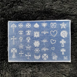 1pc Butterfly Sweater Snowflake 3D Acrylic Mold  Photo Frame  Silicone  Nail Art   Nails DIY  Nail Art Templates Nails  Mold