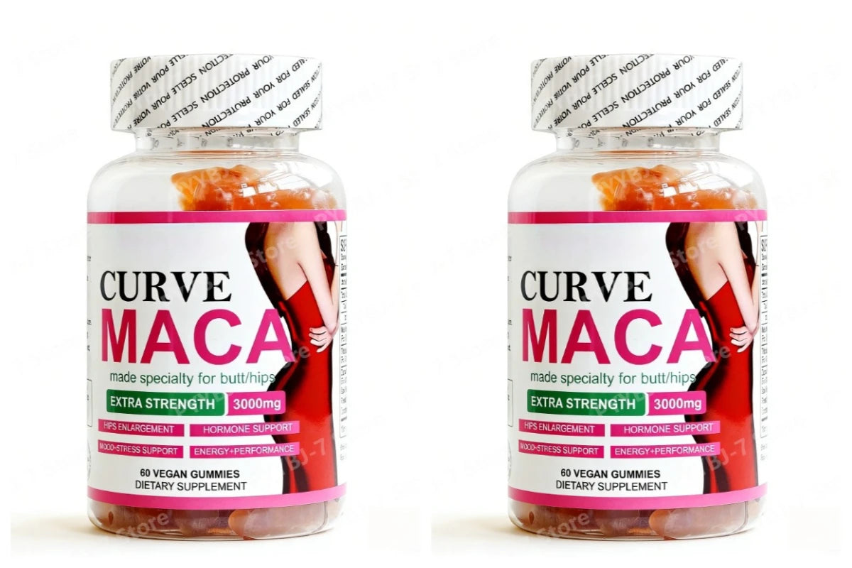 Vegan Maca Gummies Natural Plant Extract Energy Support Energy Hip Curves Support Daily Nutritional Supplement