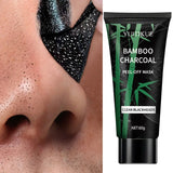 YUITIKUE Bamboo Charcoal Peel-Off Mask 60g - Deep Cleansing & Blackhead Removal, Purifies Pores, Skin Care Treatment