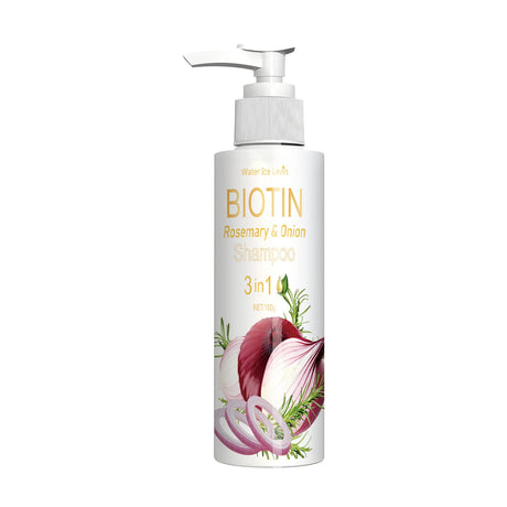 Daily Use Biotin Onion Rosemary Shampoo Gentle Mild Formula Clean Scalp Impurities Support Long Term Healthy Hair Growth 150g
