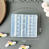 〔CC55〕3D Fruit Silicone Nail Mold Sweet Flower Petals Fairy Nails Templates DIY Nail Art Decor Manicure Template For Nail Charms