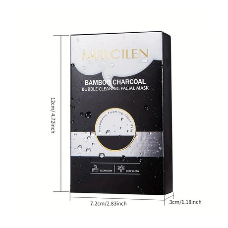 Bamboo charcoal bubble cleaning facial mask, moist and delicate, deep and clean, care for skin, daily facial care