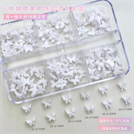 Conch Shell Coconut Tree Mermaid Tail Star Butterfly Heart Rhinestone Bowknot Christmas Snowflake Nail Art Accessory Decorations