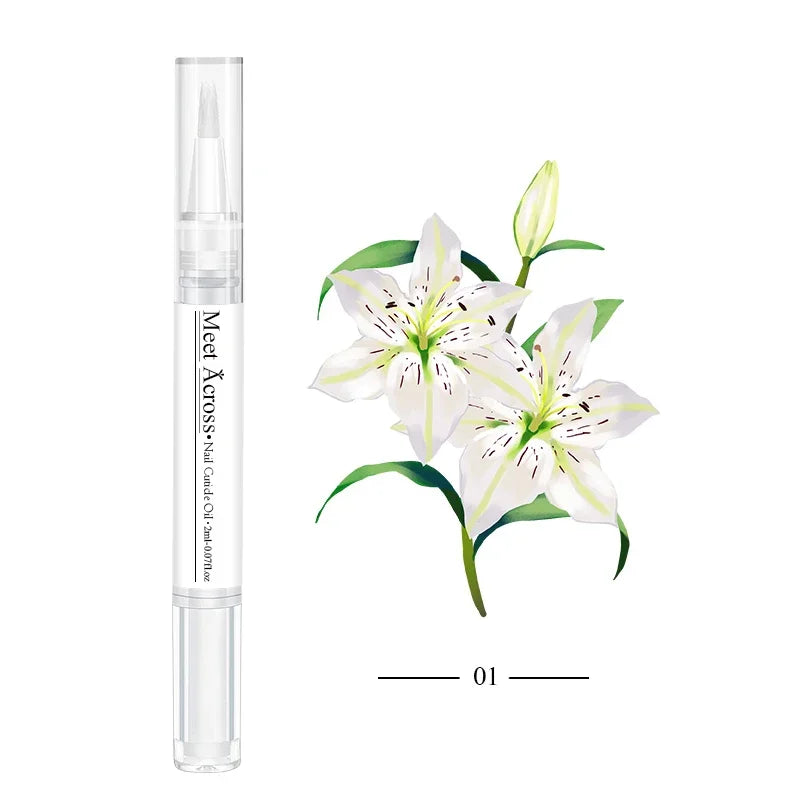 Nail Nutrition Oil Pen Nail Strengthener for Thin Nails And Growth 6 Smells Nail Treatment Cuticle Revitalizer Oil Manicure Nail