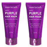 Purple Hair Mask - For blonde, platinum, bleached, silver, gray, ash, and brass-toned hair - Removes yellow tones and conditions dry, damaged hair - Cruelty-free and vegan