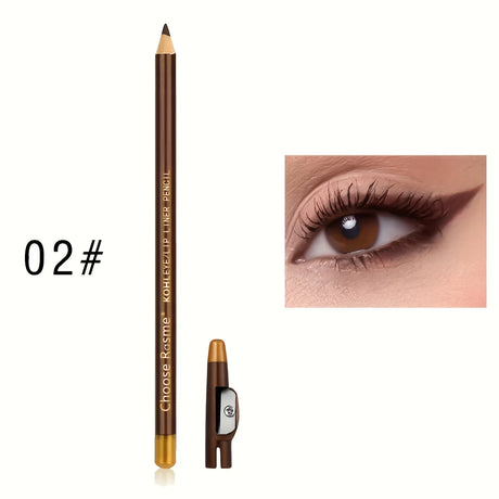 3pcs Eyebrow Pencil Eyeliner lip pencil Natural makeup Long-lasting Black dark coffee light coffee with pencil sharpener