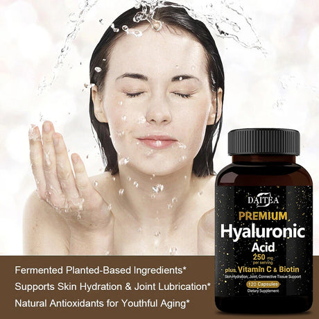 Premium Hyaluronic Acid Supplement with Vitamin C and Biotin - Promote Metabolism, Promote Skin Health, Improve Skin Wrinkles