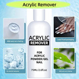 75ml Professional Acrylic Remover Liquid Nail Polish Remover Gel Remover
