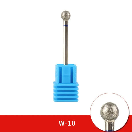 Diamond Ceramic Nail Drill Bits Milling Cutter For Manicure Left Right Rotary Cuticle Files Buffer DIY Nails Accessories Tools