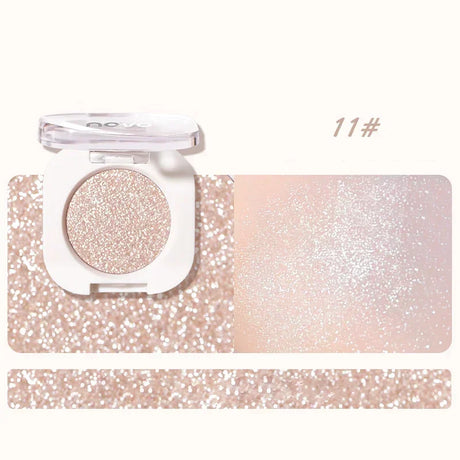 Monochrome Glitter Eyeshadow Pearlescent Highlighter Powder Makeup Diamond Eye Shadow Palette Bright Shiny Eye Makeup Cosmetics