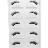 Natural 3D Mink False Eyelashes, Soft Wispy, Fluffy Eye Faux Lashes, Make Up Eyelash, Beauty Cat Cilios, 5 Pairs, 15 Styles