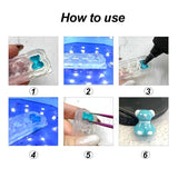 1pc Ocean Series Animal Silicone Mold Sea Shell Conch Nail Stamplates Starfish Seaweed 3D Soft Charm Manicure Mold Stencil Tools