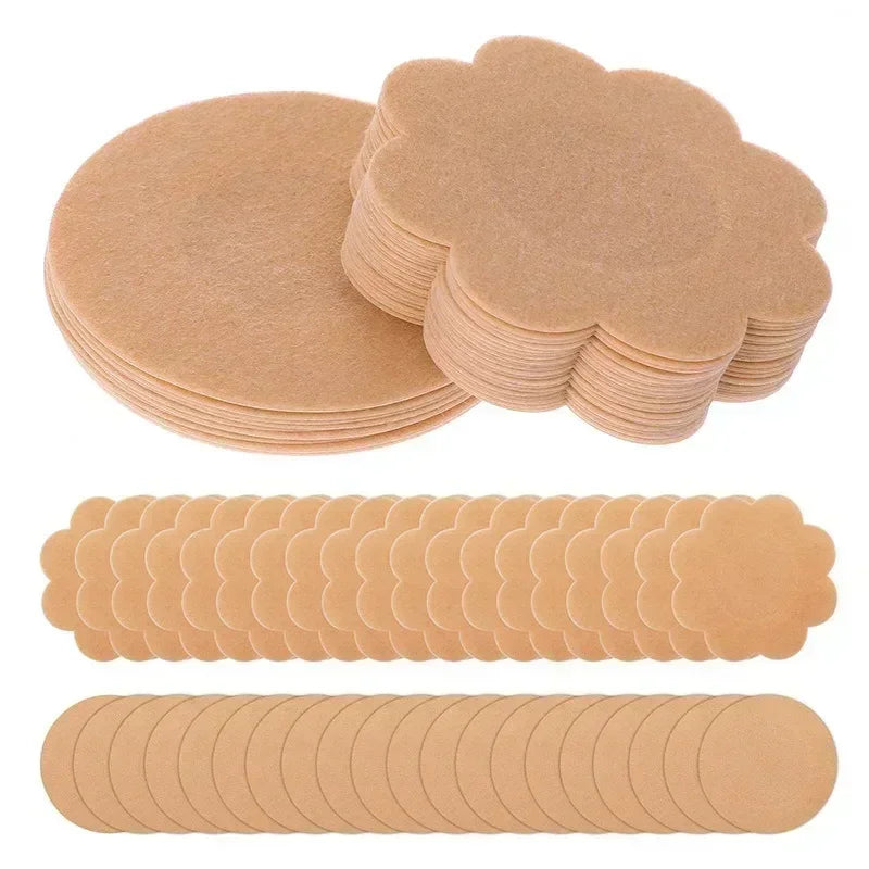 Women Safety Nipple Cover Stickers Sexy Breast Lift Tape Patch Intimates Female Self-Adhesive Invisible Bra Chest Nipple Padding