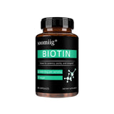Vegan Biotin Supplement 5000 Mcg, Hair, Skin, Nails and Supports Normal Brain Function and Cognitive Abilities - 120 Capsules