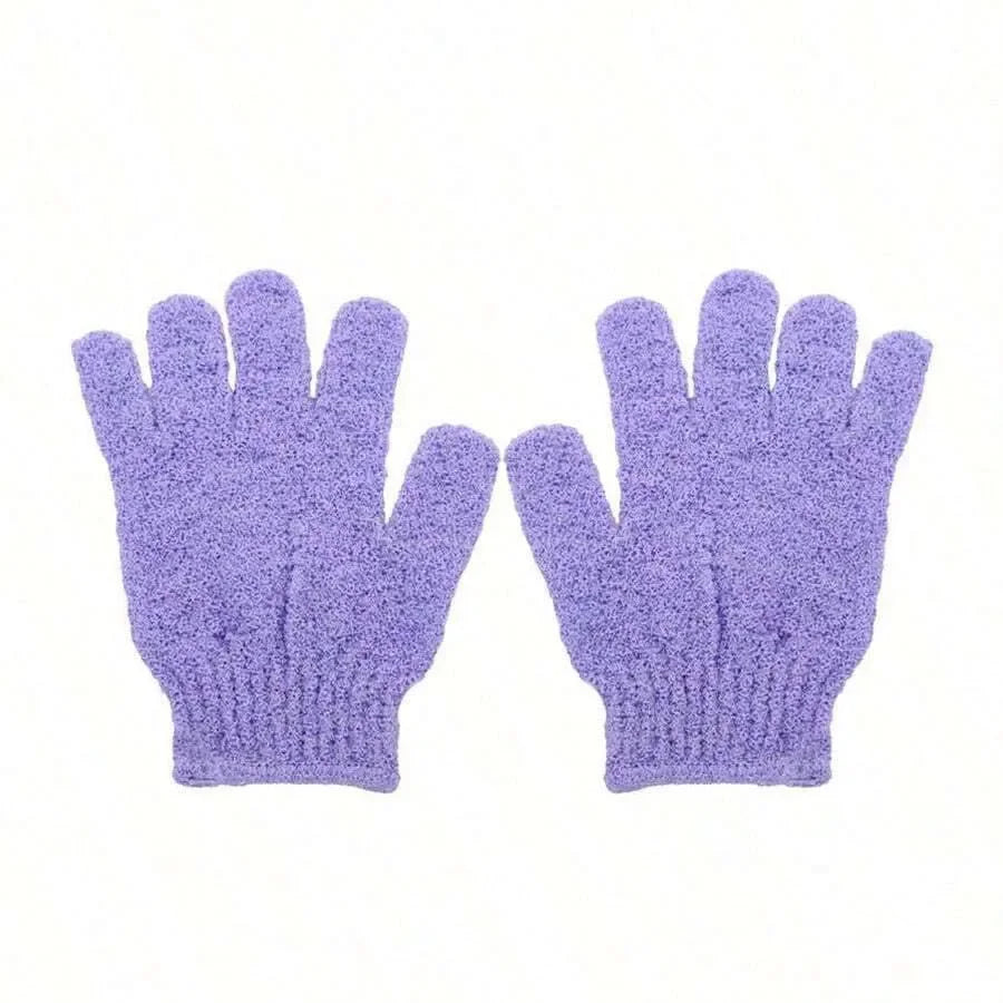2pcs/6pcs/12pcs Reversible Exfoliating Shower Gloves, Body Scrub Gloves, ,Cleansing Tools Bath Towel Bath Products Back Scrub
