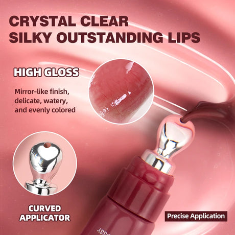 Mirror Lip Gloss, Lightweight Texture, Waterproof and Moisturizing, Long-Lasting Luster, Natural Makeup Effect