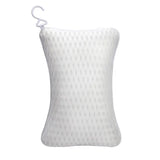 Bath Pillow with Easy-Dry Hook, Neck Support, 2 Anti-Slip Suction Cups