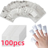 50/100/200/500Pcs Bag Aluminium Foil Nail Art Soak Off Polish Nail Removal Wraps Towel Gel Remover Manicure Tools