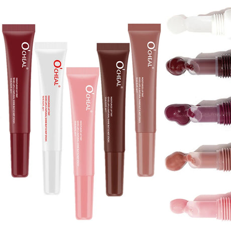 Water Glow Plump Lip Color Liquid Lip Gloss - Cream Moisturizing Non-greasy Lip Oil Gel Lip Care Balm Hydrating Shine