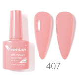 VIP5 Venalisa Nail Gel Polish Jelly Color HEMA/TPO FREE Nude Pink Semi Permanent Soak Off UVLED Gel Polish Sparkle Gel Varnish