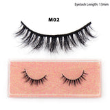 LEHUAMAO 12mm-15mm Short Natural 3D Mink Lashes Fluffy Wispy False Eyelashes 100% Cruelty Free Eyelash Extensio Face Makeup