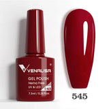 VIP5 Venalisa Nail Gel Polish Jelly Color HEMA/TPO FREE Nude Pink Semi Permanent Soak Off UVLED Gel Polish Sparkle Gel Varnish