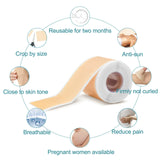 1 Roll /2 Roll Silicone Scar Sheets , 4cmX150cm Self-Adhesive Scar Cover Tape Reusable and Effective Skin Care Strips