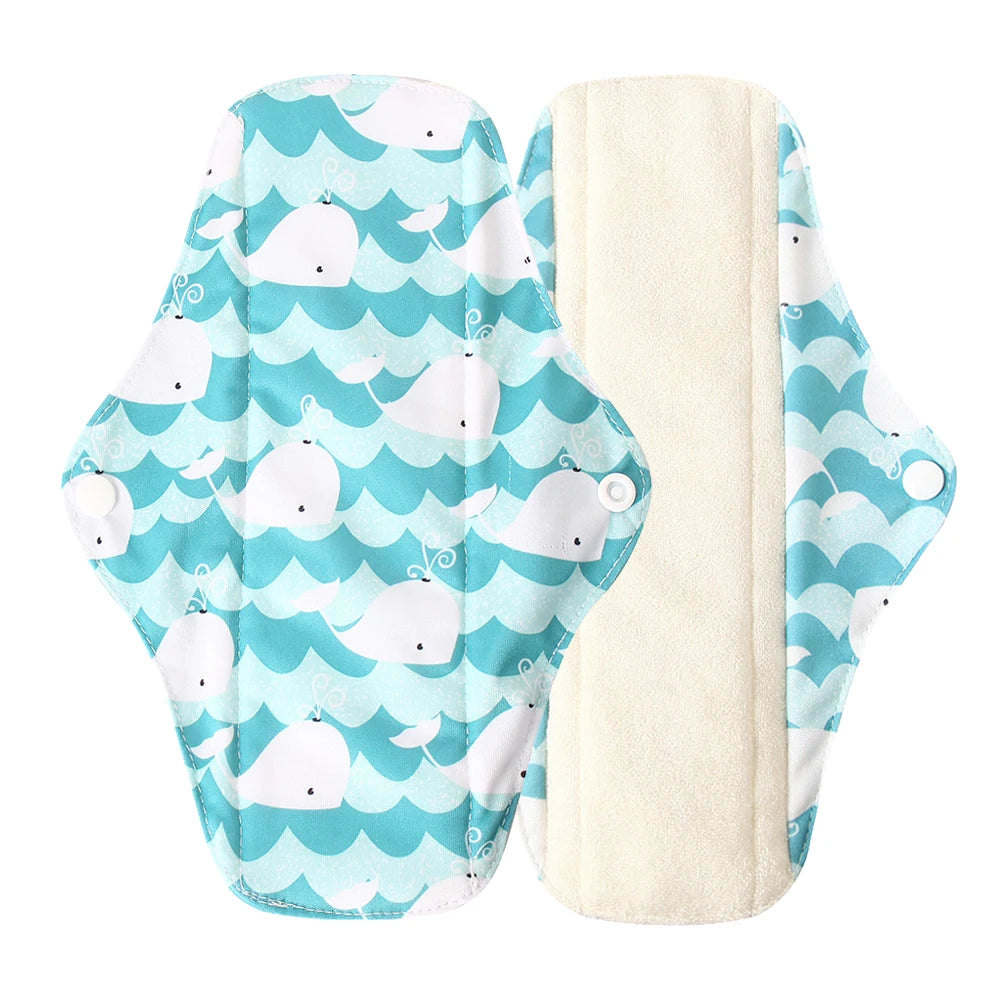 Washable Menstrual Pad Panty Liner Reusable Cloth Sanitary pad Hygienic and Soft Washable Charcoal Menstrual