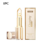 24K Gold Foil Vitamin E Lip Balm Crystal Jelly Lipstick,Moisturizing Lip Care for Dry Lips,Long-Lasting Hydrating Tint